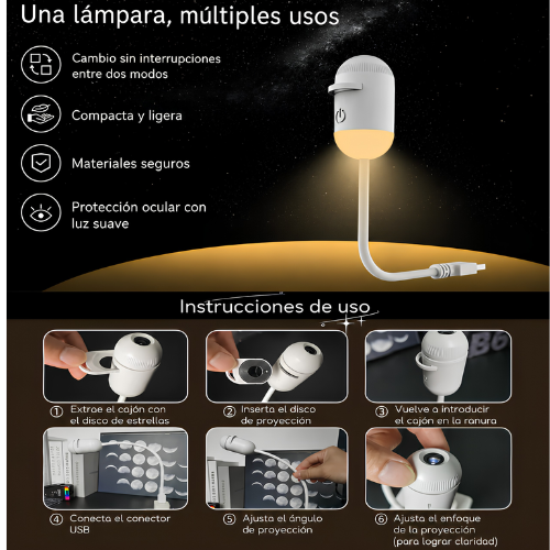 Lumelixa Nova™ — Proyector Cósmico 2 en 1